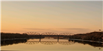 Rail Bridge at sunset
