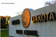 Sign on the North Dakota State Capitol Grounds. 