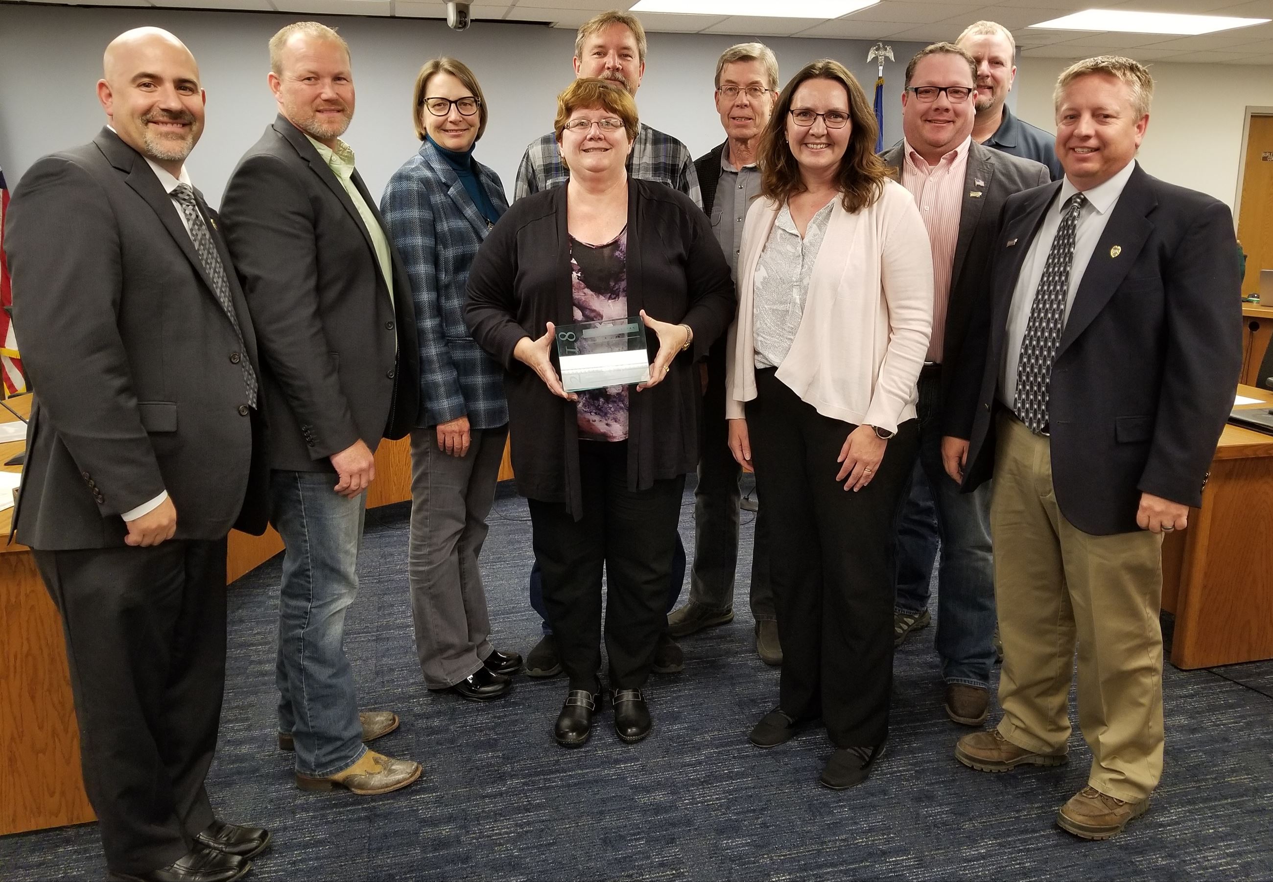 Bismarck Public Works Utility Wins Excellence in Resourcefulness Award Staff and City Commissioners