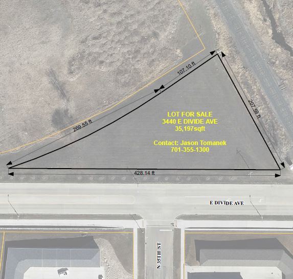 Map showing the property located at 3440 East Divide Avenue. 