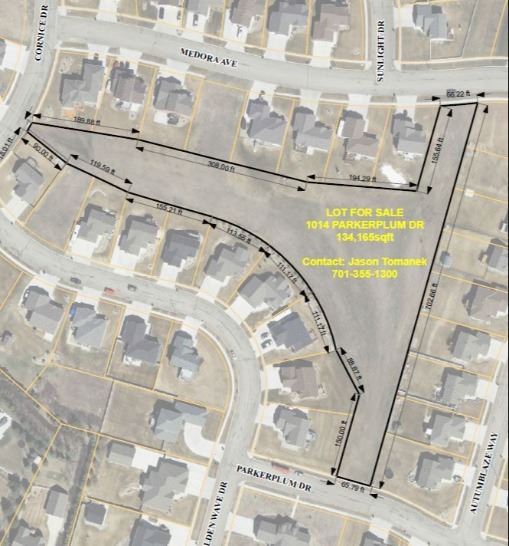 Map showing the property located at 1014 Parkerplum Drive. 