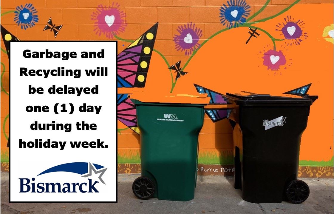 Holiday Week Garbage-Recycling Delay - 1 day