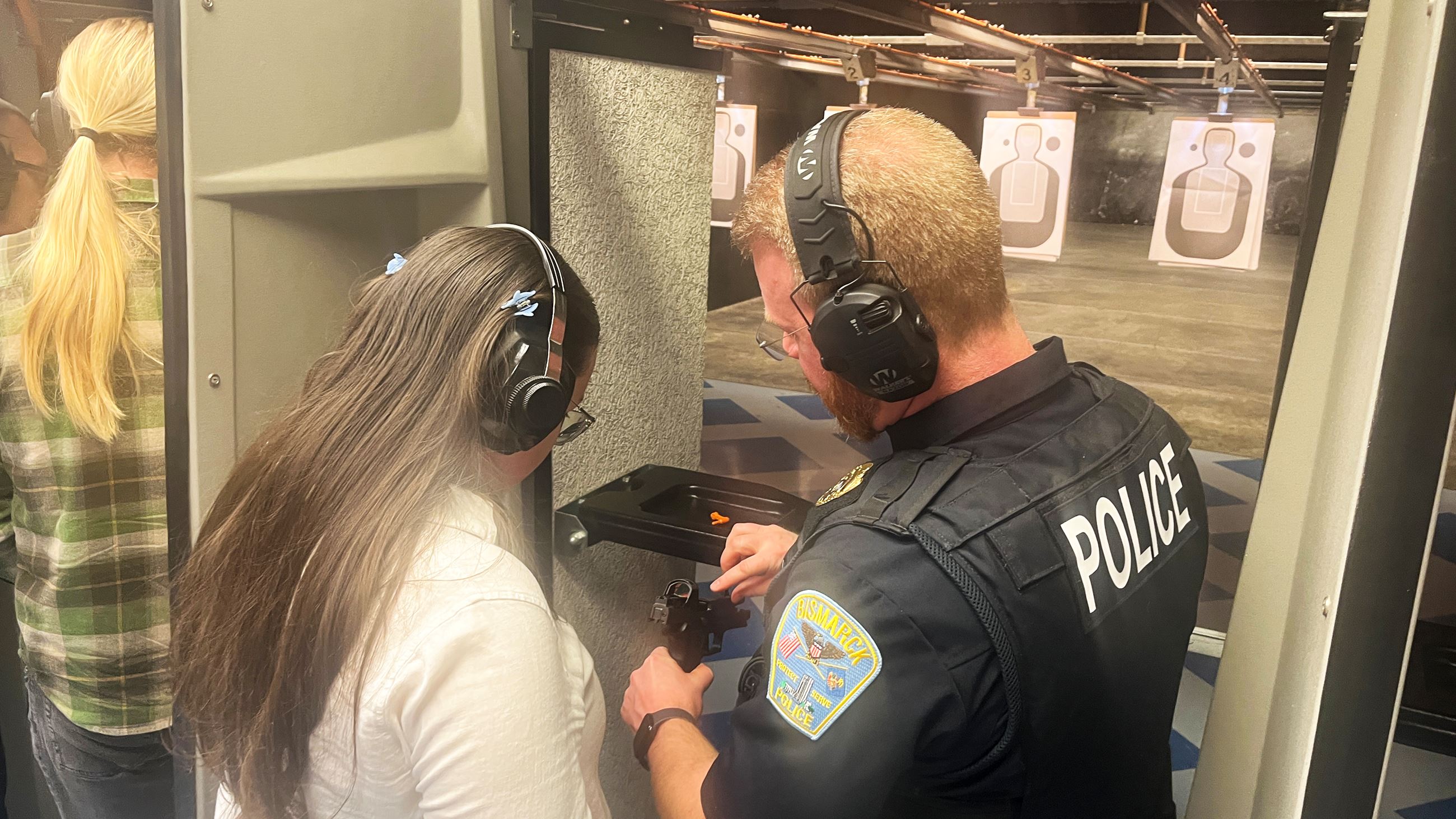 All Citizen Academy attendees received instruction on how to shoot under PD guidance. 