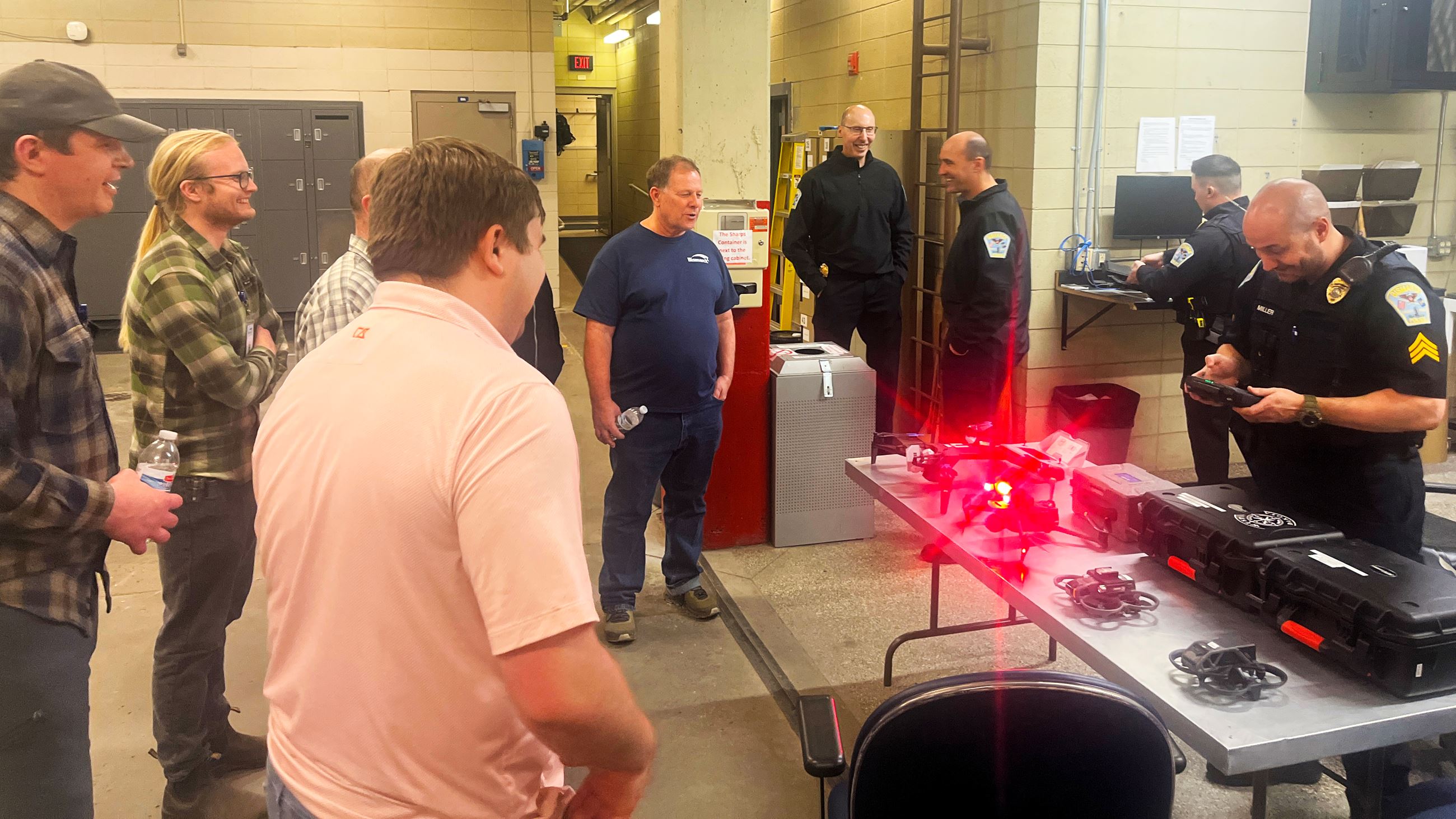 Citizen Academy attendees learn how drones can be deployed to gain a tactical advantage. 