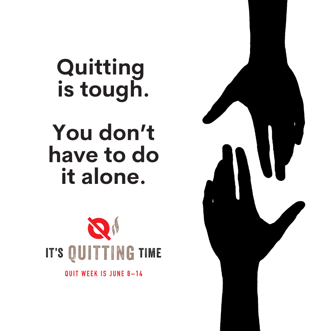 Flyer highlighting Quit Week from June 8-14