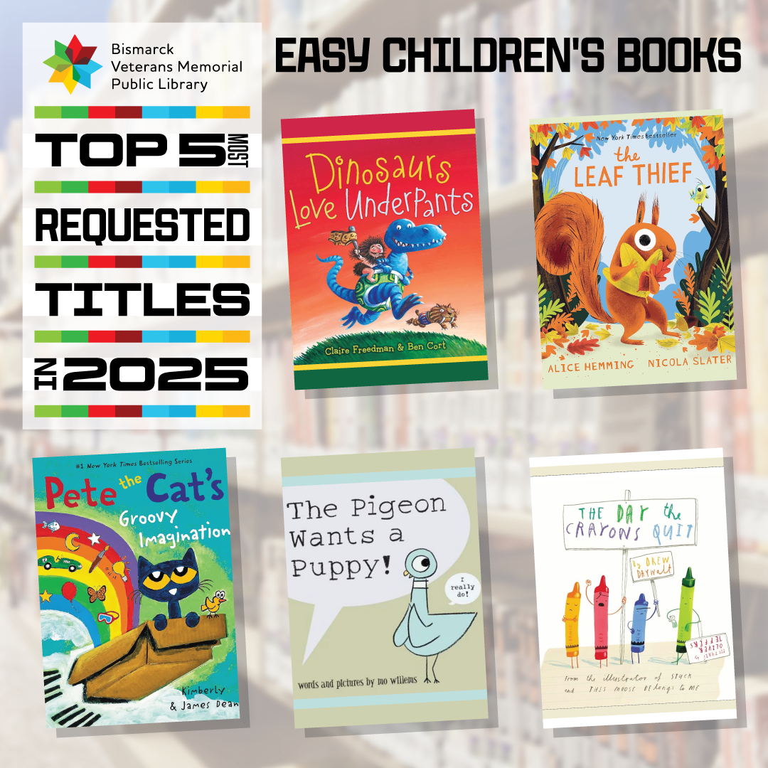 Top 5 easy children's books borrowed in 2025