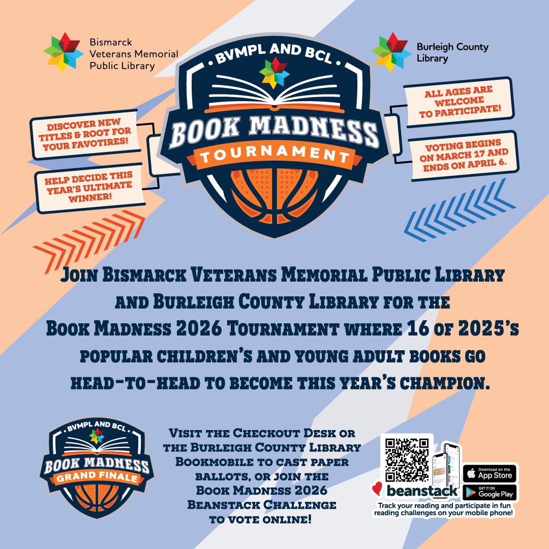 Bismarck Veterans Memorial Public Library and the Burleigh County Library Book Madness Tournament