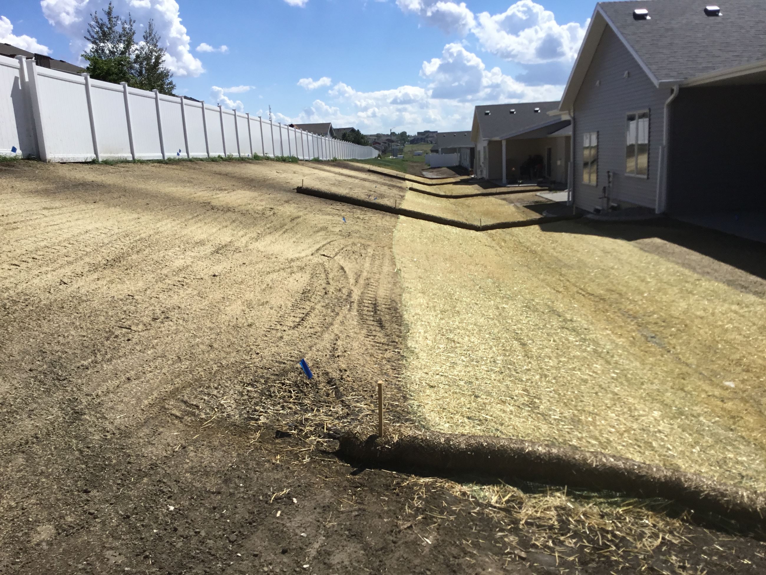 Yard erosion control done right