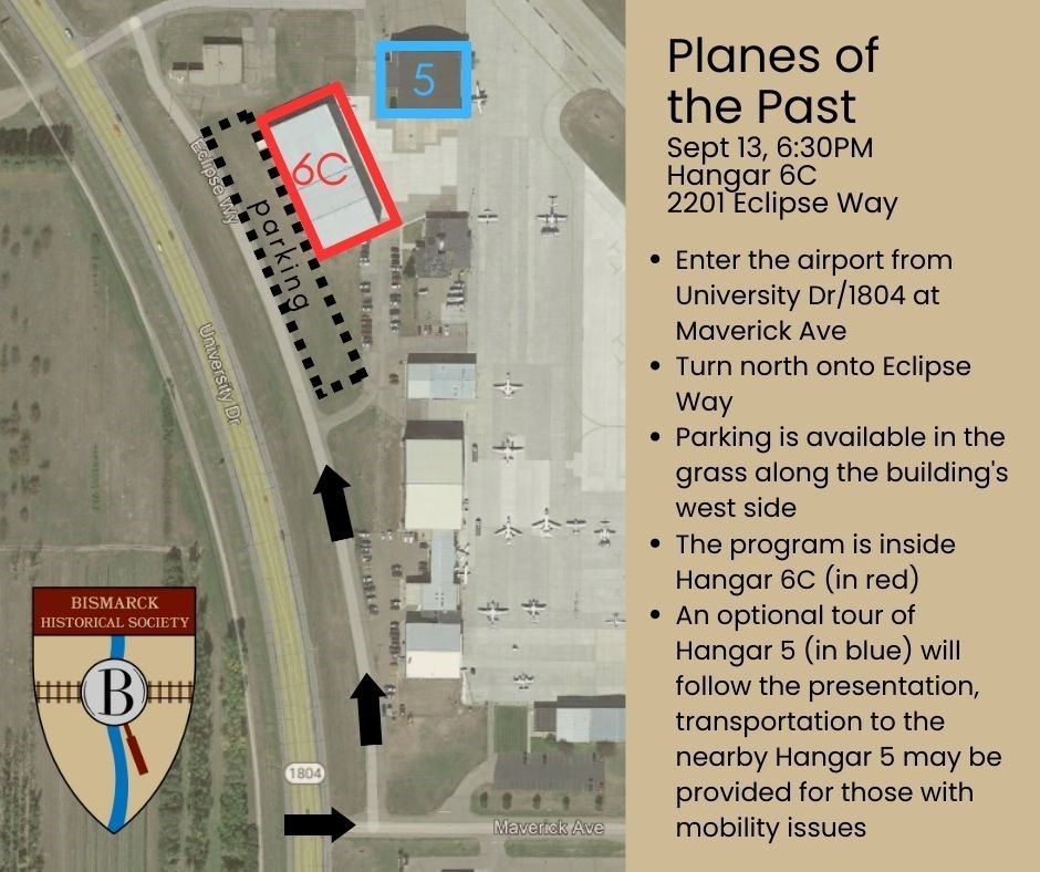 Planes of the Past Parking Graphic