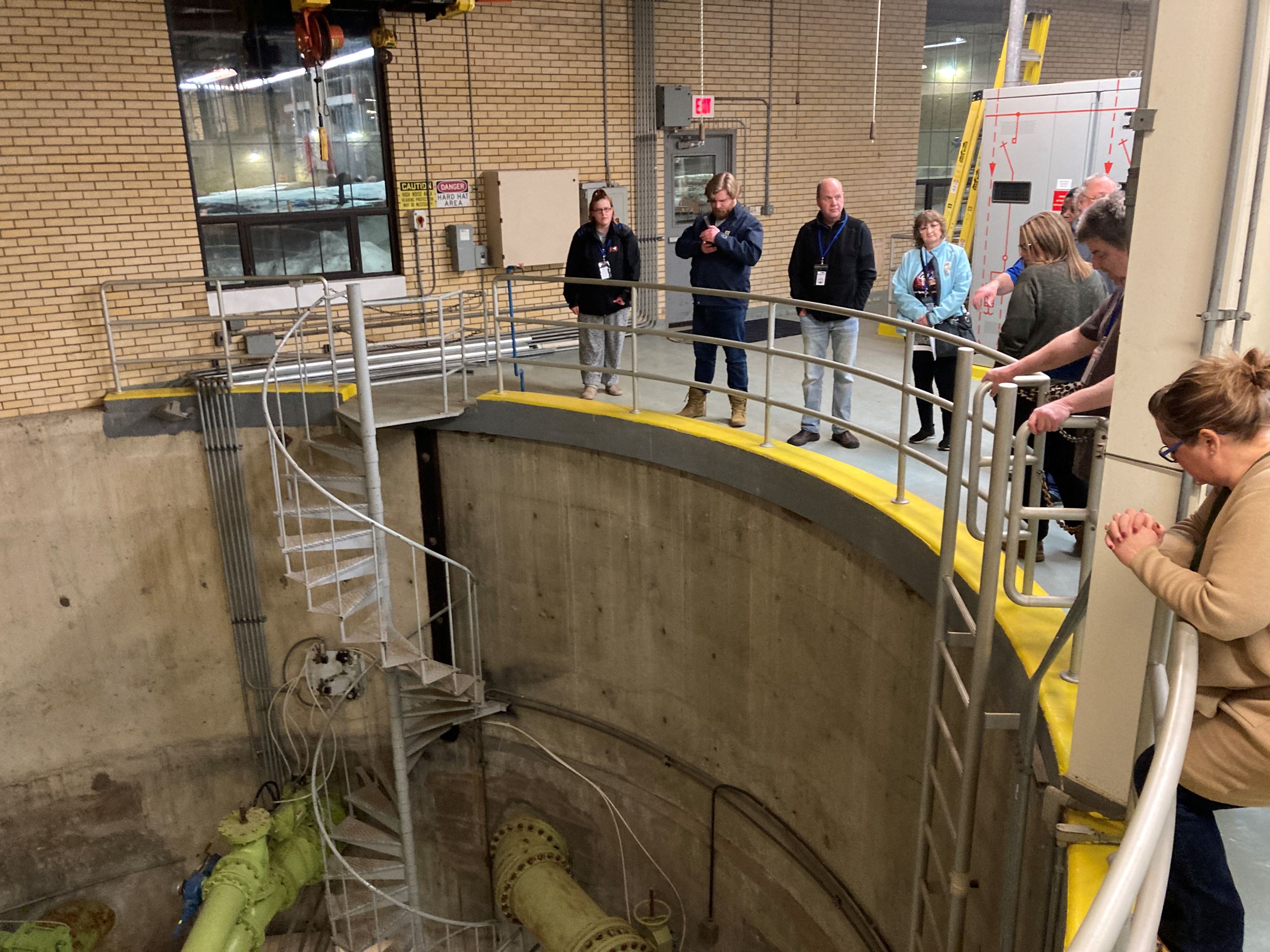 2023 Citizen Academy - Public Works Utility Operations Water Room Watch Your Step