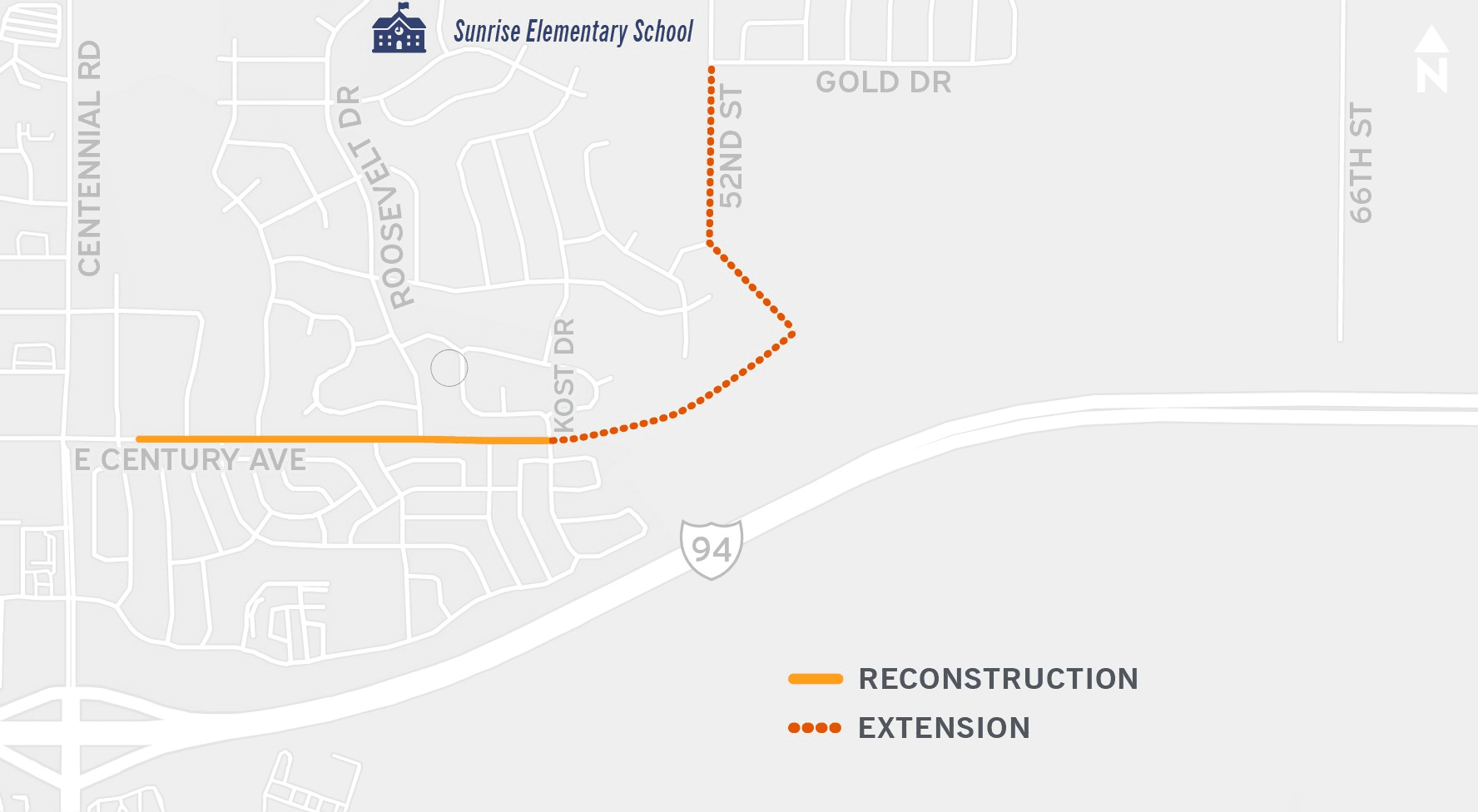 Century Ave_project map